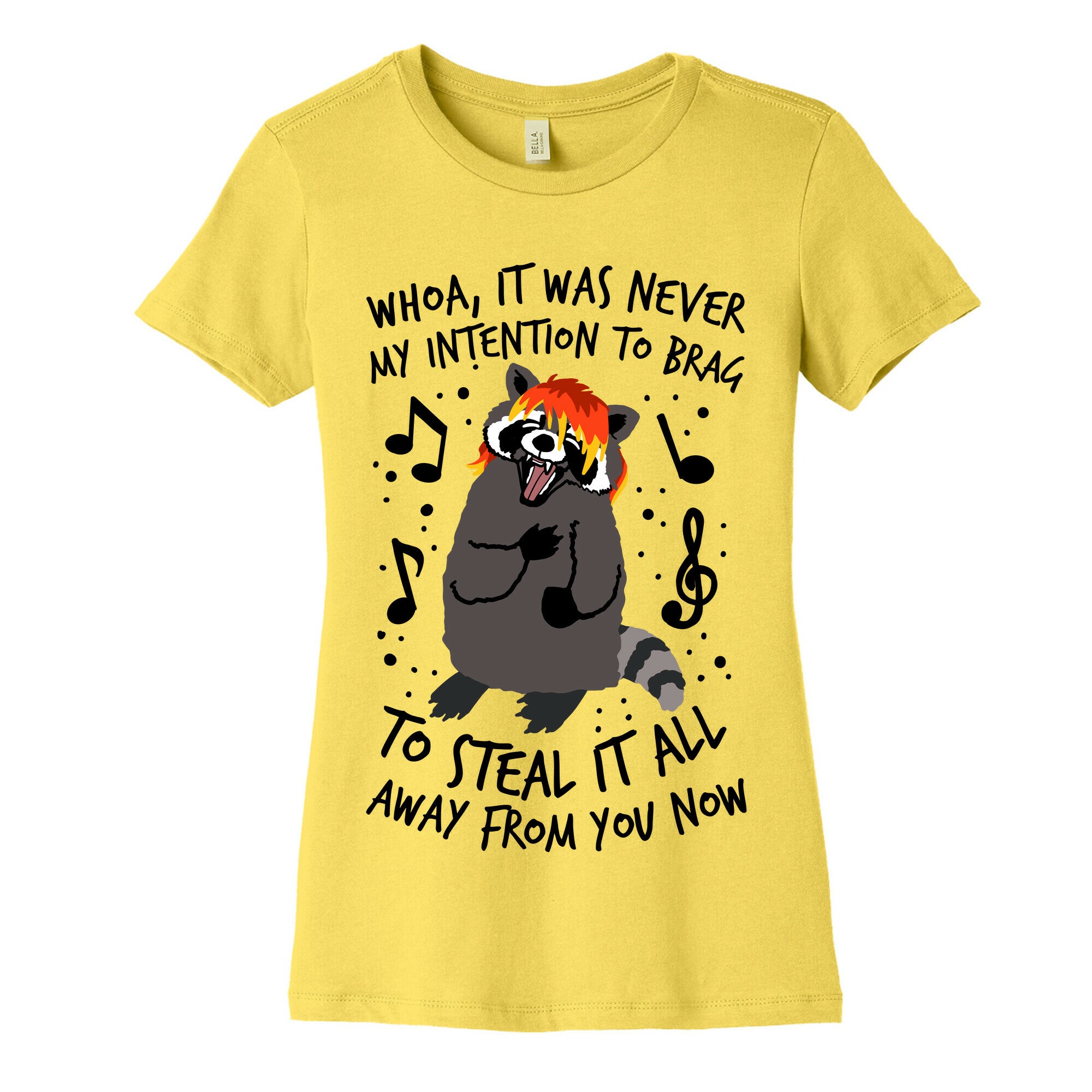 Misery Business Emo Raccoon Parody Women's Cotton Tee